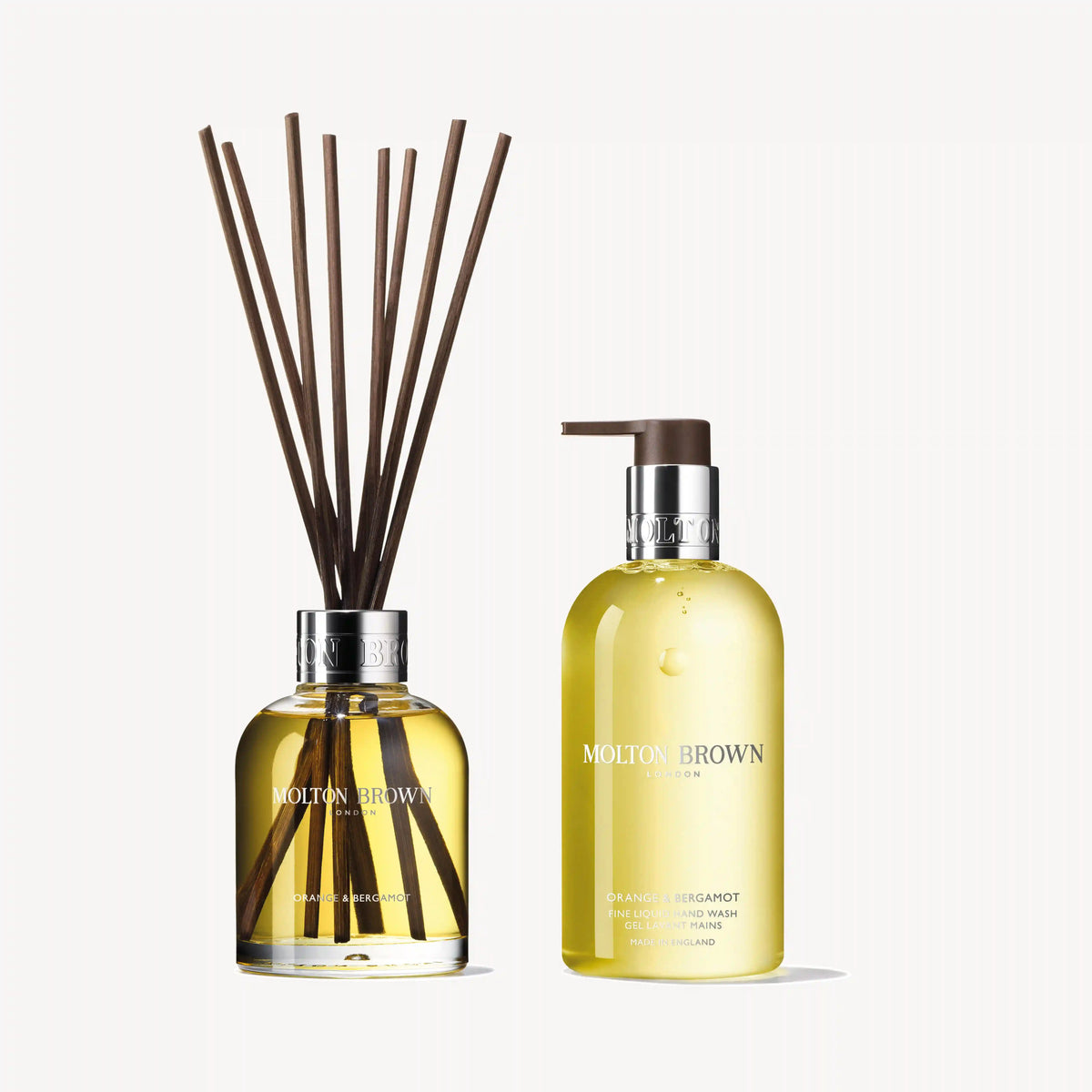 Orange & Bergamot Aroma Reeds & Fine Liquid Hand Wash Gift Set