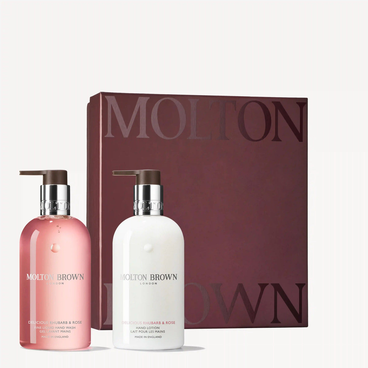 Delicious Rhubarb & Rose Hand Wash & Lotion Set